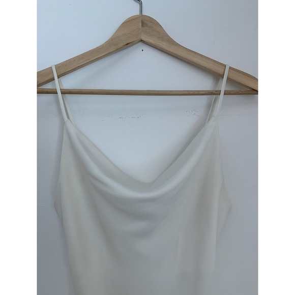 Urban Outfitters Mallory Cowl Neck Slip Dress White Sz S Slinky Wedding 90s Insp - Picture 2 of 12